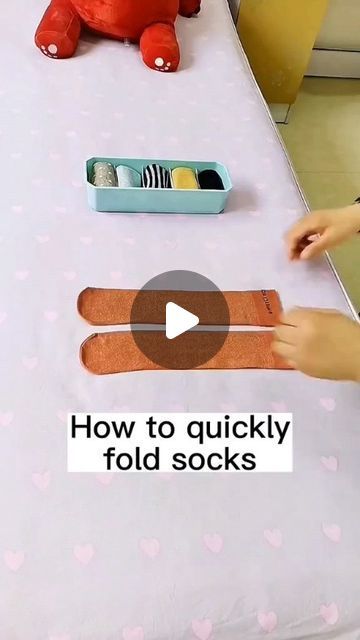 Folding Socks, Folding Hacks, Bamboo Candle, Shirt Folding, Folding Laundry, Clothes Organization Diy, Storing Clothes, Organization Diy, How To Fold