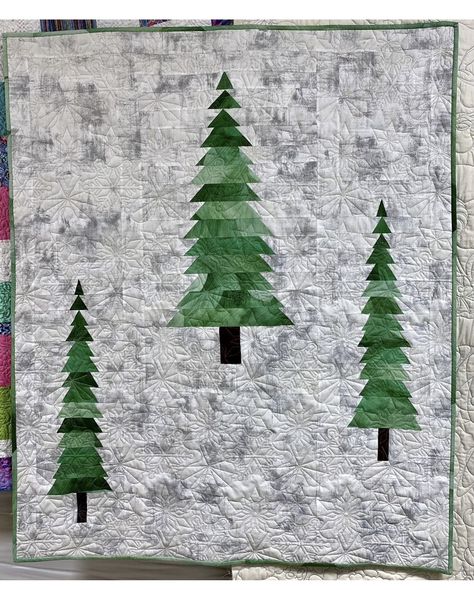 Quilt Tree Pattern, Pine Tree Quilt Pattern, Pine Tree Quilt Block Pattern, Tree Quilt Blocks Free Pattern, Christmas Tree Quilt Patterns, Pine Tree Quilt, Christmas Tree Quilts, Disappearing 4 Patch, Truck Quilt