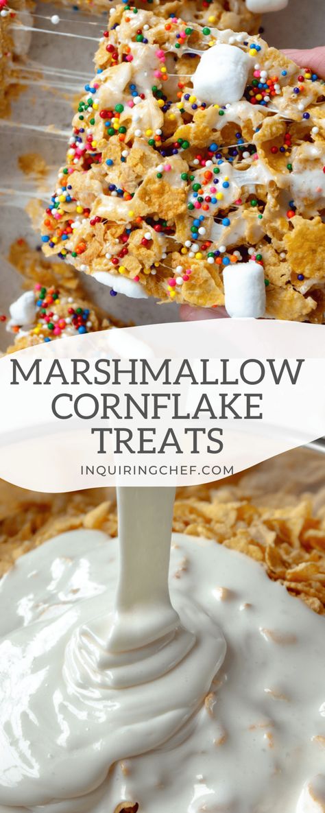 Cornflake Treats, Cornflake Cookies, Best Chocolate Chip Cookies Recipe, Fun Dessert, Easy Halloween Food, Marshmallow Treats, Chocolate Bundt Cake, Bake Recipes, Favorite Cookie Recipe