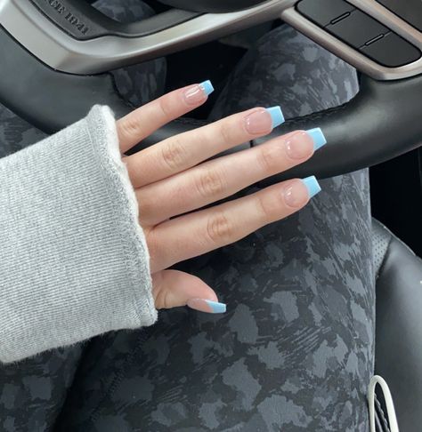 Simple Spring Nails Coffin, Coffin Deep C Nails Short, Nail Ideas Acrylic Coffin Short, Blue Ballerina Nails Short, Sky Blue French Tip 1.5 Coffin, Short Acrylic Nails Coffin Spring, Western Nails Coffin, Light Blue French Tip Nails Coffin, Coffin Acrylic Nails Medium