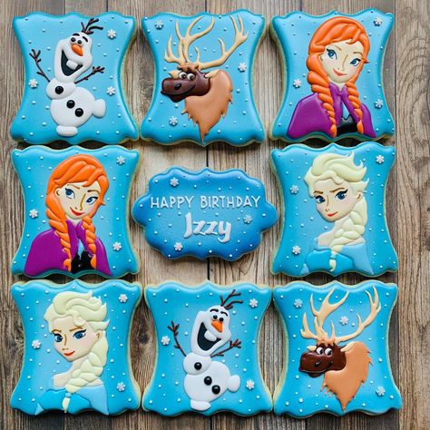 Olaf Cookies Decorated, Elsa Cookies Frozen, Elsa Cookies Decorated, Elsa Cookies, Olaf Cookies, Elsa Cake, Cookie Corner, Elsa Cakes, Elsa Olaf