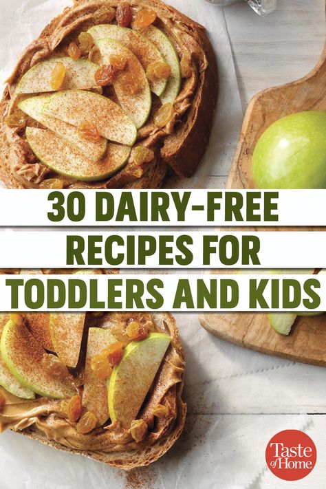 Dairy Free Recipes For Toddlers, Dairy Free Recipes For Kids, Recipes For Toddlers, Dairy Free Lunch, Dairy Free Cooking, Dairy Free Recipes Dinner, Dairy Allergy, Lactose Intolerance, Lactose Free Recipes