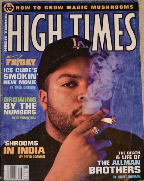 Ice Cube High Times Magazine Covers, High Times Magazine, 90s Rappers Aesthetic, Cube World, Hip Hop 90s, Hip Hop Poster, Times Magazine, High Times, Gangsta Rap