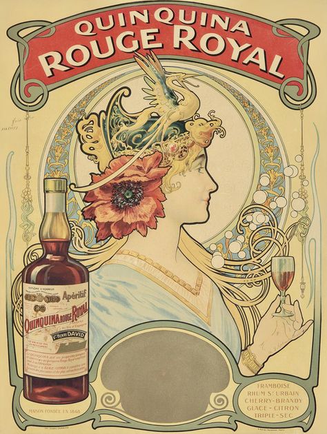 Vintage Alcohol Posters, French Art Deco Posters, Posters Art Deco, Alcohol Posters, Mulligan Stew, Art Nouveau Aesthetic, Nouveau Aesthetic, Vintage Alcohol, Words Art