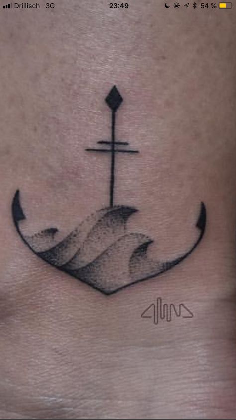 Hebrew 6 19 Tattoo Anchor, Sailing Tattoo Ideas, Cruise Ship Tattoo, Cruise Tattoo Ideas, Small Anchor Tattoos, Sailboat Tattoo, Boat Tattoo, Minimalist Tattoo Small, Anker Tattoo