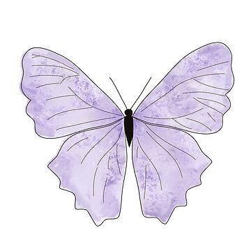 "Watercolor Butterfly Purple" Sticker for Sale by Ashlison | Redbubble Butterfly Purple, Watercolor Butterfly, Purple Watercolor, Butterfly Watercolor, Animal Clipart, Purple Butterfly, Light Purple, Sticker Design, Butterflies