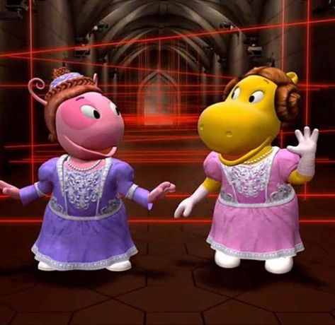 Backyardagins Pfp, Backyardigans Costume, Duos Characters, Besties Cartoon, Tasha Backyardigans, The Backyardigans, Mommy Daughter Pictures, Funny Spanish Jokes, Music Cover Photos