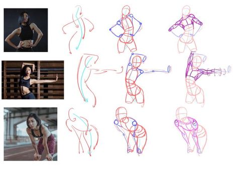 Rad Sechrist, Anatomy Tutorial, Human Anatomy Drawing, Human Figure Drawing, Anatomy Sketches, Different Poses, Body Reference Drawing, Gesture Drawing, Anatomy Drawing