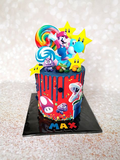 Drip Cake, Drip Cakes, Super Mario, Birthday Candles, Mario, Candles, Cake, Birthday