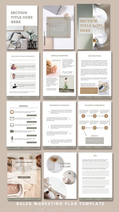 Ebook Template Design, Business And Advertising, Canva Ebook, Ebook Design, Workbook Template, Powerpoint Presentation Design, Ebook Template, Book Design Layout, Marketing Template