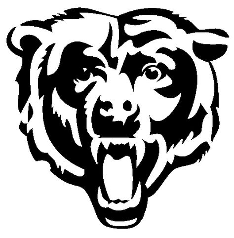 chicago-bears-logo.gif (535×545) Cricut Learning, Bear Stencil, Bears Chicago, Nfl Bears, Chicago Bears Logo, Bears Logo, Football Diy, Logo Outline, Bear Pride