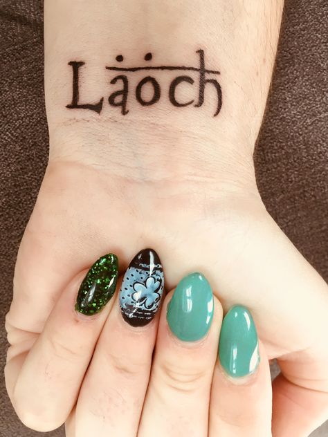 Gaelic tattoo - Warrior - St Patrick’s Day - Irish Irish Finger Tattoo, Matching Irish Tattoos, Irish Word Tattoos, Simple Irish Tattoos, Irish Warrior Tattoo, Warrior Tattoos For Men, Gaelic Art, Ireland Tattoo Ideas, Irish Gaelic Tattoo