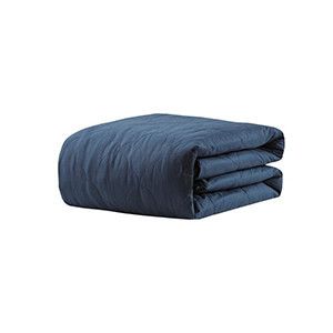 8 Plush Pillows and Blankets You’ll Want to Cuddle Up in All Season Long Navy Blanket, Navy Quilt, Heavy Blanket, Quilt Care, Material Bed, Blanket Cover, Clouds Design, White Blanket, Weighted Blanket