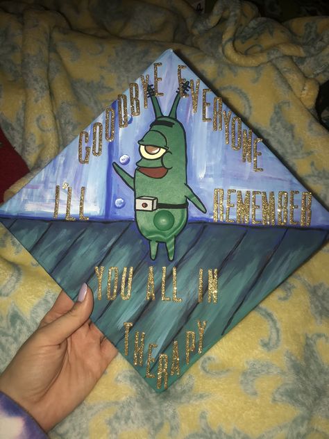 SpongeBob graduation cap Spongebob Promposal, Sponge Bob Graduation Cap, Spongebob Grad Cap, Scooby Doo Grad Cap, Coraline Graduation Cap, South Park Graduation Cap, Funny Graduation Cap Designs Spongebob, Spongebob Graduation Cap, Meme Grad Cap Ideas