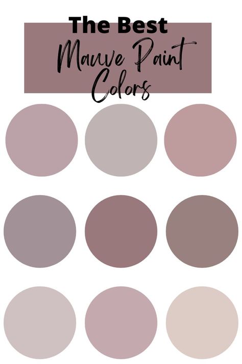 popular mauve paint colors in 2022 Mauve Paint Colors, Mauve Paint, Mauve Bathroom, Mauve Bedroom, Nursery Paint Colors, Girls Room Paint, Purple Paint Colors, Girls Room Colors, Purple Paint