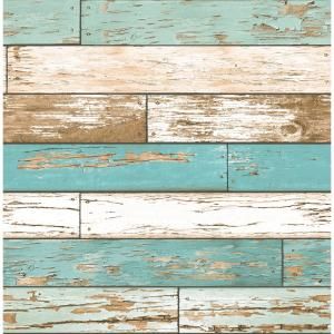 Coloroll Cannon Blue Distressed Wood Sample Blue Wallpaper Sample-M1062SAM - The Home Depot Holz Wallpaper, Lowes Wallpaper, Rustic Wood Wallpaper, Wood Effect Wallpaper, Brewster Wallcovering, Rustic Wallpaper, A Street Prints, Turquoise Wallpaper, Teal Wallpaper