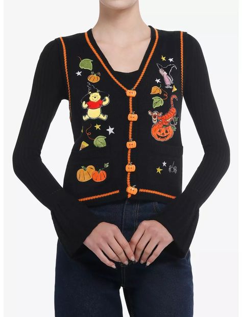 Have a Rumbly Tumbly Winnie the Pooh Halloween - Fashion - Tigger And Piglet, Halloween Knit, Pooh Halloween, Winnie The Pooh Halloween, Winnie The Pooh Cartoon, 2024 Wishlist, Argyle Sweater Vest, Disney Halloween Costumes, Girls Sweater