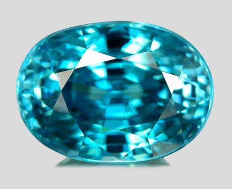 Blue Zircon Zircon Gemstone, Birthstone Gems, Contemporary Fantasy, Faceted Gems, Semi Precious Gems, Rare Gems, Beautiful Rocks, Blue Zircon, Minerals And Gemstones