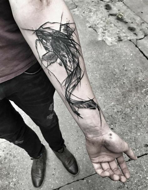 Dragon Upper Arm Tattoo, Dragon Tattoo Upper Arm, Dragon Arm Tattoo, Arm Sketch, Black Dragon Tattoo, Dragon Tattoo Arm, Sketch Tattoos, Trident Tattoo, Lizard Tattoo