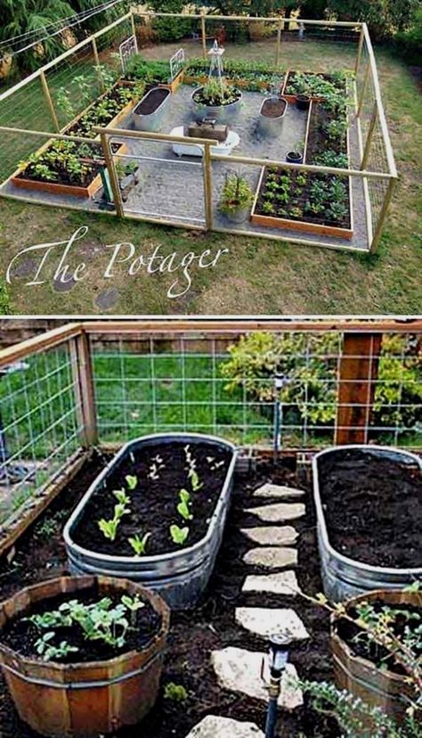 French Gardens, Green Chairs, Growing Garden, Wooden Gate, Landscape Inspiration, Garden Beautiful, Backyard Vegetable Gardens, Gardens Design, Garden Types