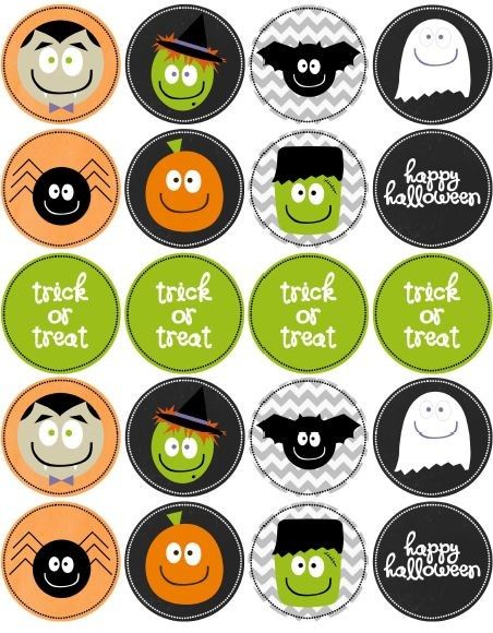 Pegatinas Halloween Stickers Printable, Imprimibles Halloween, Halloween Labels, Halloween Retro, Bottle Cap Crafts, 수채화 그림, Theme Halloween, Halloween 2018, Halloween Paper