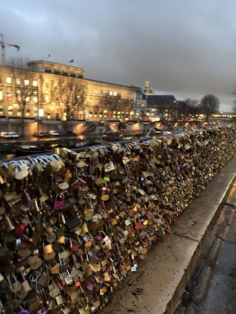 Bridge of Locks  Paris Paris Lock Bridge, Paris Bridge, Love Lock Bridge, Love Lock, Heart Lock, Bridge, Europe Travel, London, Paris