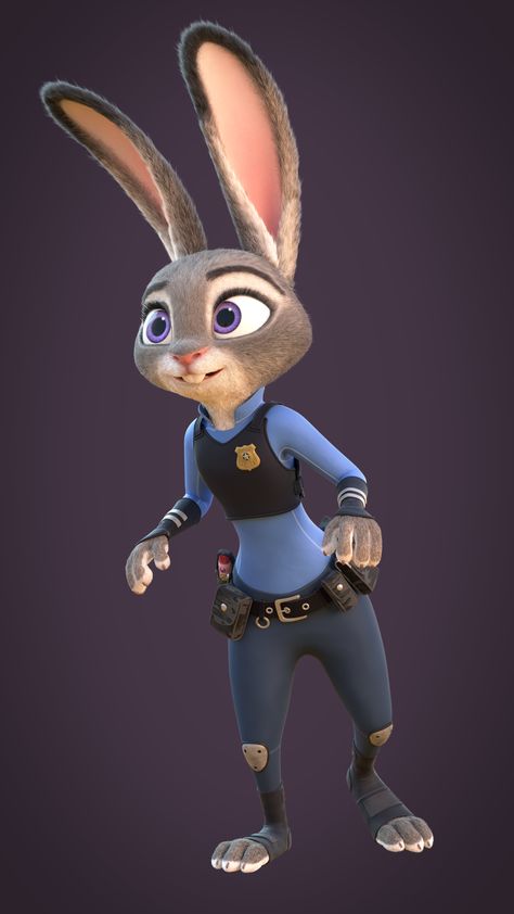 Computer Graphics daily news Judy Hopps Costume, Officer Hopps, Disney Nights, Judy Hops, Zootopia Judy Hopps, Zootopia Fanart, Character Rigging, Zootopia Art, Nick And Judy