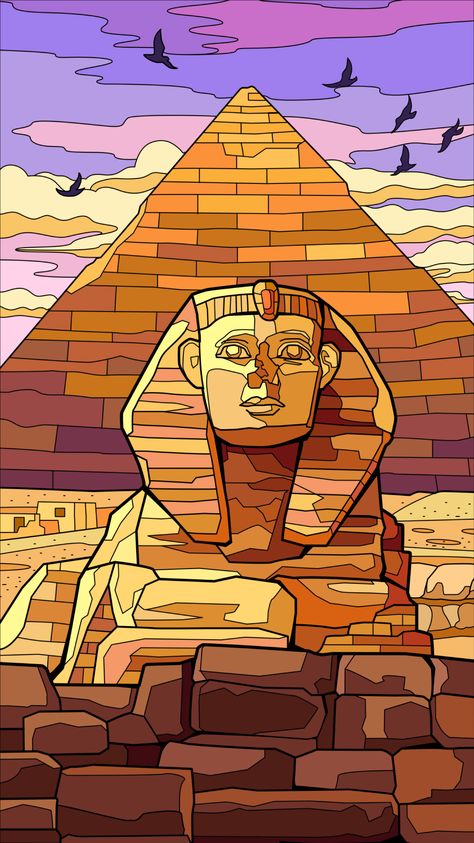 Egypt Illustration Art, Pyramids Egypt Drawing, Ancient Egyptian Art Drawing, Pyramids Egypt Art, Mesopotamia Drawing, Egypt Art Drawing, Ancient Egypt Drawing, Mesopotamia Architecture, Ancient Egypt Painting