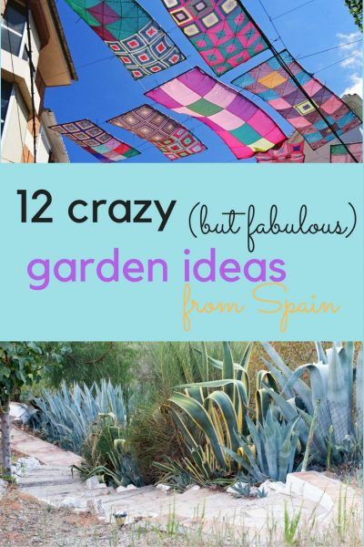 12 crazy (but fabulous) garden ideas from Spain Eccentric Garden Ideas, Whimsical Landscaping Ideas, Colourful Garden Ideas, Colorful Garden Ideas, Quirky Garden Ideas, Fun Garden Ideas, Whimsical Garden Ideas, Painted Gates, Flower Garden Borders