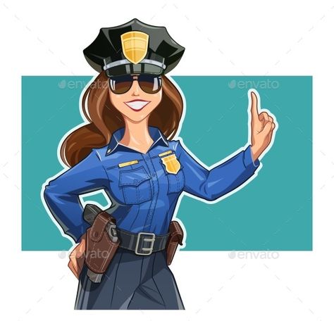 Girl Police-officer in Uniform Police Officer Uniform, Police Girl, Girl Drawing Easy, Female Police Officers, Shadow Drawing, Female Cop, Barbie Sets, Art Outfit, Police Women