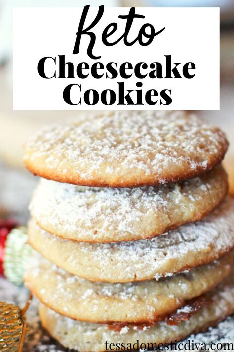 Keto Cream Cheese Cookies, Galletas Keto, Keto Cream Cheese, Keto Cookie Recipes, Low Carb Low Fat Recipes, Desserts Keto, Postre Keto, Keto Cream, Keto Christmas