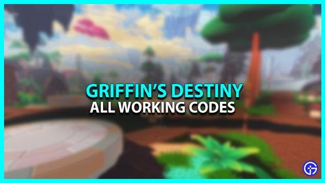 Source: Gamer Tweak. Visit Griffin’s Destiny Codes (December 2022) for more information. Here are all the working Roblox Griffin's Destiny Codes. Source: Gamer Tweak. Visit Griffin’s Destiny Codes (December 2022) for more information. Griffins Destiny, Free Rewards, Game Codes, December 2022, Social Media Site, Destiny, More Information, Gaming, Coding