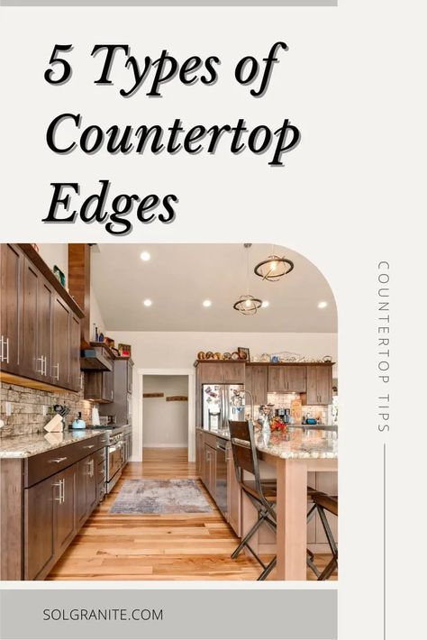 Granite Edges Options, Types Of Countertop Edges, Quartz Countertop Edges Options, Rounded Island Countertop, Quartz Countertop Edge Options, Quartz Edge Options, Counter Top Edge Options, Countertop Edges Quartz, Counter Edge Options