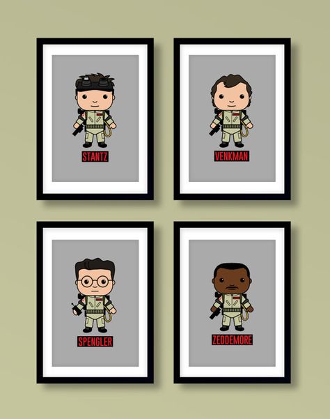 Ghostbuster Bedroom, Ghostbusters Bedroom, Thomas Bedroom, Ghostbusters Poster, Bill Murray, Big Kids Room, Small Boy, Ghost Busters, Geek Art