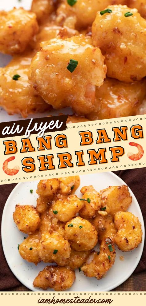 Air Fryer Bang Bang Shrimp, Buffalo Shrimp Recipes, Holiday Party Food, Gameday Food, Bang Bang Shrimp Recipe, Shrimp Appetizer Recipes, Bang Bang Sauce, Best Appetizer, Bite Size Snacks