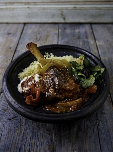 Lamb Shank Tagine | Jamie Oliver recipes Slow Cooked Moroccan Lamb, Moroccan Lamb Shanks, Slow Cooked Lamb Shanks, Lamb Tagine, Tagine Cooking, Lamb Shank Recipe, Moroccan Tagine, Lamb Shank, Moroccan Lamb