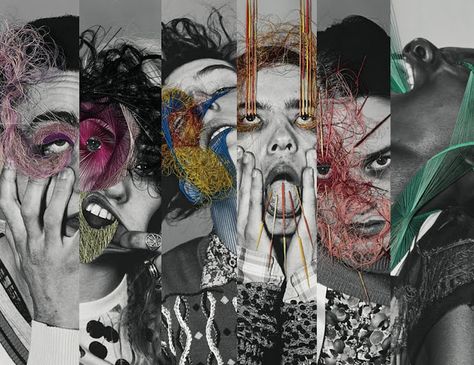 THE COMING CROWD: DAZED and CONFUSED: Maurizio Anzeri and Richard Burbridge Maurizio Anzeri, Embroidered Photographs, Gcse Art Sketchbook, Mixed Media Photography, Gcse Art, Identity Art, A Level Art, Ap Art, Dark Beauty