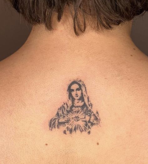 Our Lady Tattoo, Mary Magdalene Tattoo, Our Lady Of Sorrows Tattoo, Holy Mary Tattoo, Mary Back Tattoo, Saint Mary Tattoo, Stigmata Tattoo, Roman Catholic Tattoos, Mother Mary Tattoo