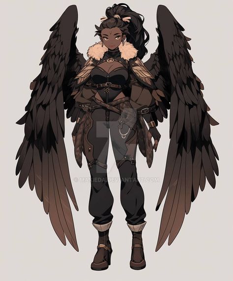 Aasimar Paladin Female, Animation Drawing Sketches, Skins Characters, Bird People, Anime Devil, Female Character Concept, Oc Drawings, Dungeons And Dragons Characters, Animated Drawings