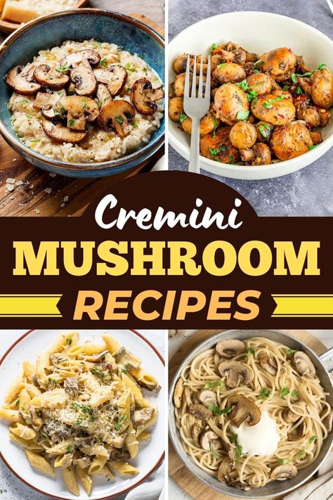 Recipes With Baby Bella Mushrooms, Mushroom Recipes For Dinner, Cremini Mushroom Recipes, Bella Mushroom Recipes, Baby Bella Mushroom Recipes, Steak Sides, Mushrooms Recipes, Baby Bella Mushrooms, Creamy Mushroom Pasta