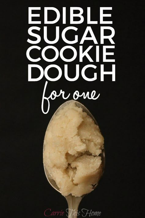 If you want a small serving of sugar cookie dough to satisfy that sweet tooth, this will be your go-to recipe! Edible Sugar Cookie Dough For One Cookie Dough Vegan, Edible Sugar Cookie Dough, Cookie Dough For One, Edible Cookie Dough Recipe, Weight Watcher Desserts, Edible Cookies, Cookie Dough Recipes, Edible Cookie Dough, Mug Recipes