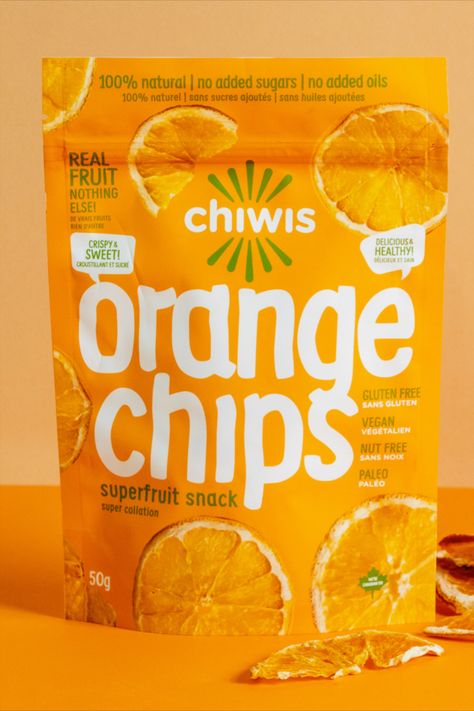 CHIWIS' Instantly Recognizable Packaging System Fruit Package Design, Food Packaging Ideas, Orange Packaging, Playful Packaging, Adult Snacks, Modern Packaging Design, Frozen Food Packaging, Chip Packaging, Packaging Snack