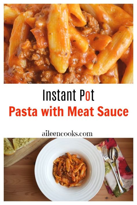 Instant Pot Penne Pasta, Penne Pasta Recipe, Instant Pot Pasta, Penne Pasta Recipes, Pasta With Meat Sauce, Instant Pot Pasta Recipe, Meat Pasta, Best Instant Pot Recipe, Baked Ziti