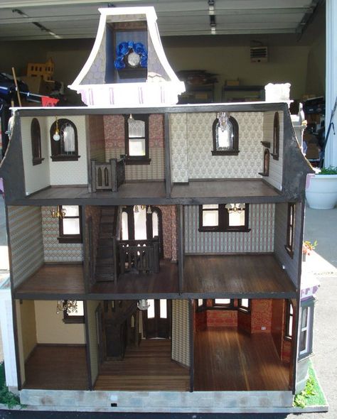 I thought I would share some "eye candy" with you all. Here are pictures of the Beacon Hill I completed this year. I will post more shots la... Beacon Hill Dollhouse, Dollhouse Plans, Beacon House, Miniature Dollhouses, Dollhouse Design, Cloud Atlas, Haunted Dollhouse, Doll House Plans, Dollhouse Projects