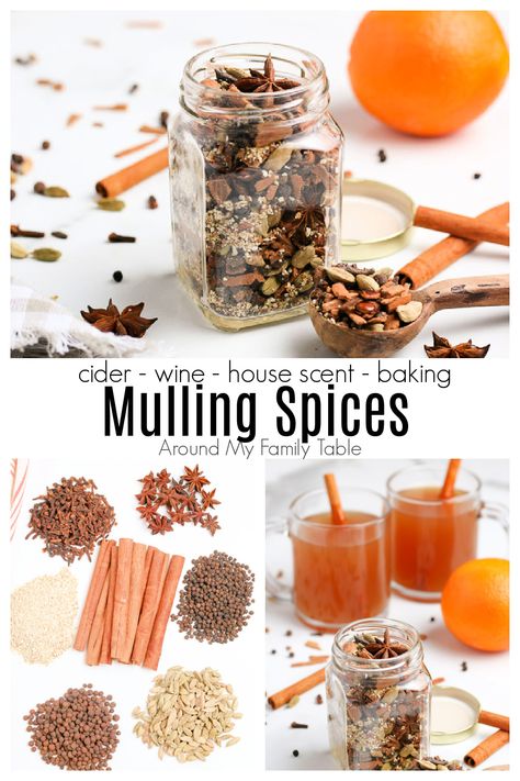 My Mulling Spices Recipe is perfect for fall. It has all the spices you think of when you think of fall, like cinnamon, allspice, cloves, cardamon, and more. via @slingmama Mulling Spice Recipe Wine, Recipe For Mulling Spices, How To Make Mulling Spices, Fall Spice Blend, Diy Spice Blends Gift Ideas, Mulling Spices Recipe, Mulled Spices Recipe, Clove Tea Recipes, Diy Mulling Spices