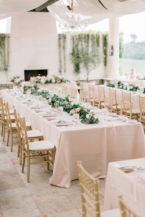 Beach Pink Wedding, Wedding Reception Table Linens, Serbian Wedding, Blush Wedding Reception, Wedding Table Pink, Blush Wedding Theme, Monarch Beach Resort, Beach Wedding Decorations Reception, How To Dress For A Wedding