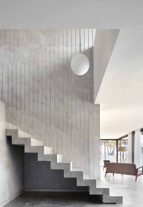 Architecture Stairs, درج السلم, Concrete Staircase, Diy Staircase, Interior Staircase, Escalier Design, Staircase Ideas, Stair Railing Design, Concrete Stairs