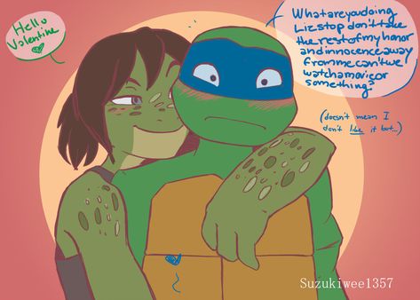 Happy fooking Valentine's day doods by Suzukiwee1357 on DeviantArt Tmnt Leo, The Lion Sleeps Tonight, Leonardo Tmnt, Tmnt Comics, Teenage Mutant Ninja Turtles Art, Ninja Turtles Artwork, Tmnt Artwork, Teenage Ninja, My Best Friend's Birthday