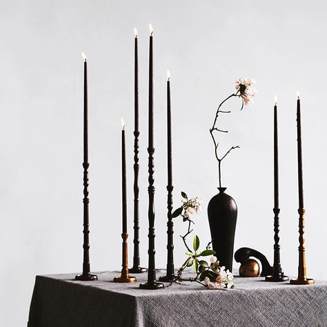 Roman and Williams Guild NY (@rwguild) • Instagram photos and videos Edgy Bridal, Industrial Garden, Roman And Williams, Creative Candles, Art Table, Outdoor Art, Taper Candles, Table Style, Art Education