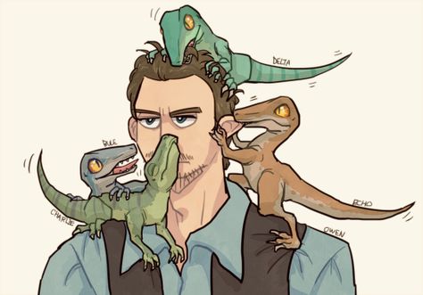 Blue,Delta,Echo eu vejo vocês. Tumblr Animals, Jurassic Movies, Blue Jurassic World, Jurrasic Park, Funny Tumblr, Jurassic World Dinosaurs, Jurassic Park World, Dinosaur Art, Cute Dinosaur